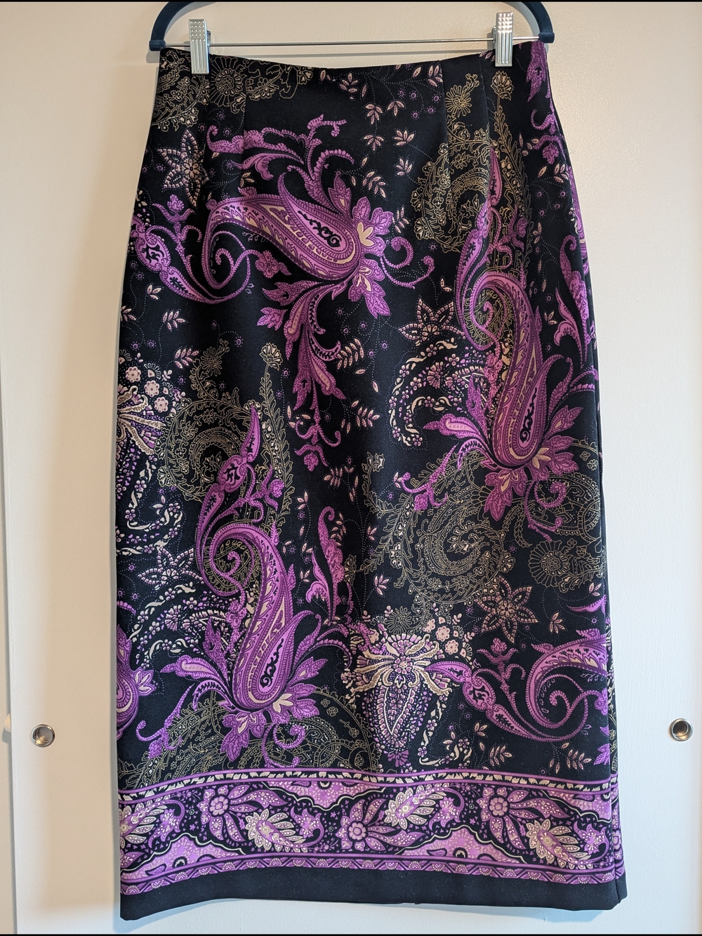 Dark Romantic Paisley Briggs New York 90s Whimsygoth Skirt 12